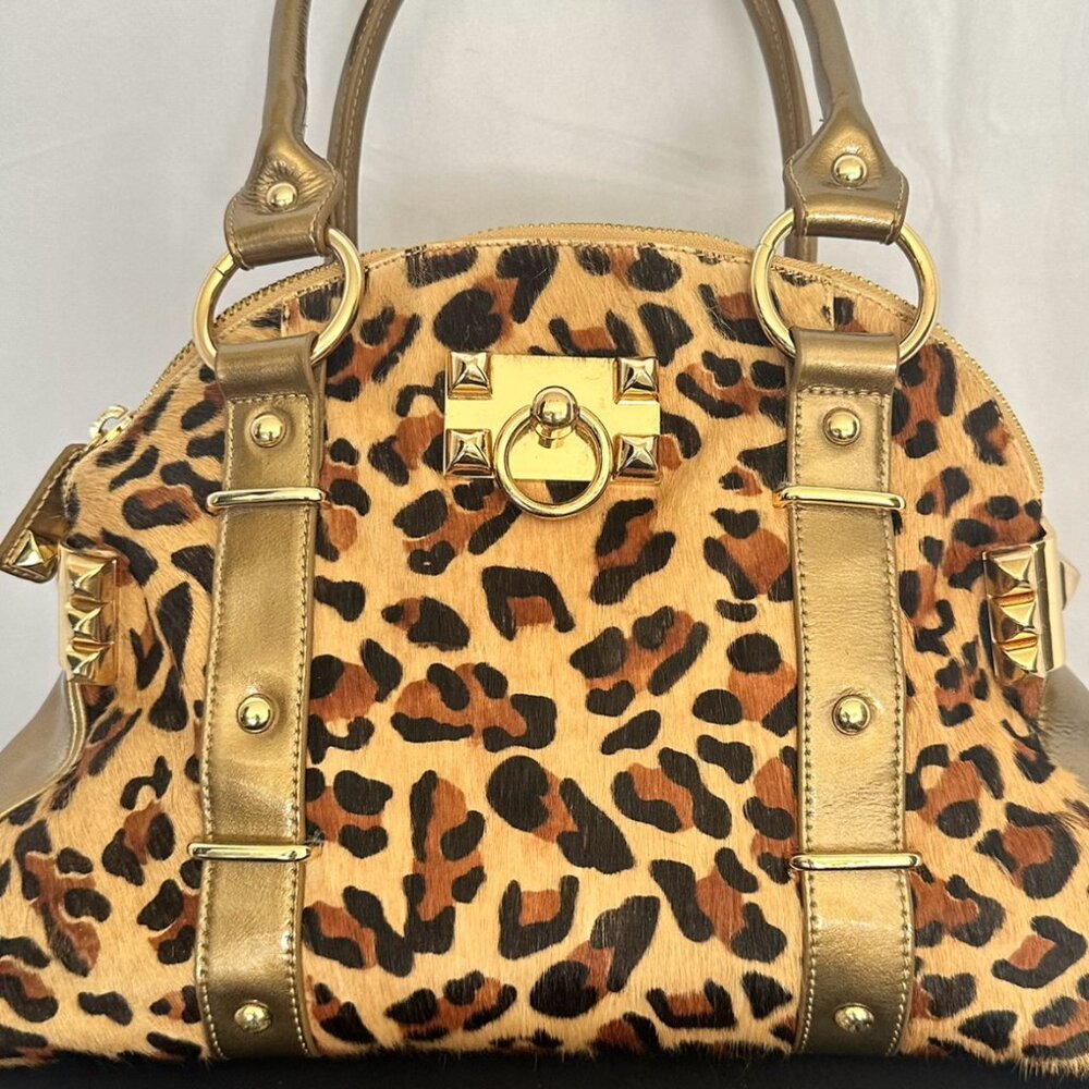 Vintage Betsey Johnson Leopard Print Bag